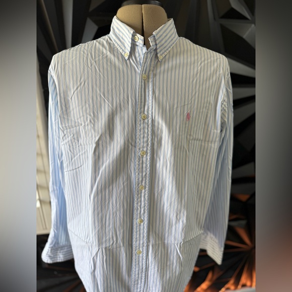 Ralph Lauren Other - Ralph Lauren Striped Blue and White Shirt